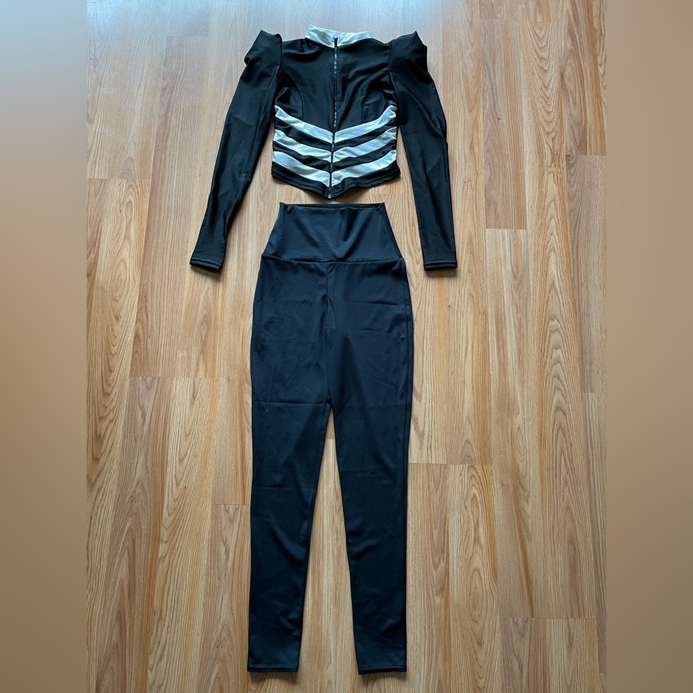 Balera 2 pce Crop Top & Pants Costume Sz XS Adult Child Large